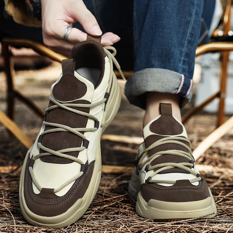 

Four Seasons Men's Skateboarding Lightweight Outdoor Sports Shoes Casual Shoes Enhance Anti Slip Neutral Shock Absorption Casual