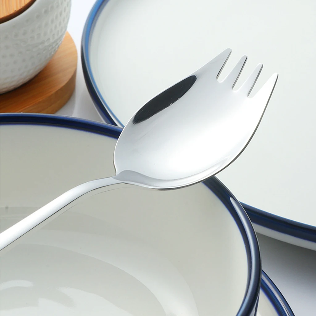 Spoon Spork Stainless Steel Tableware Outdoor Flatware Set Camping Utensils for Picnic Travel Kitchen