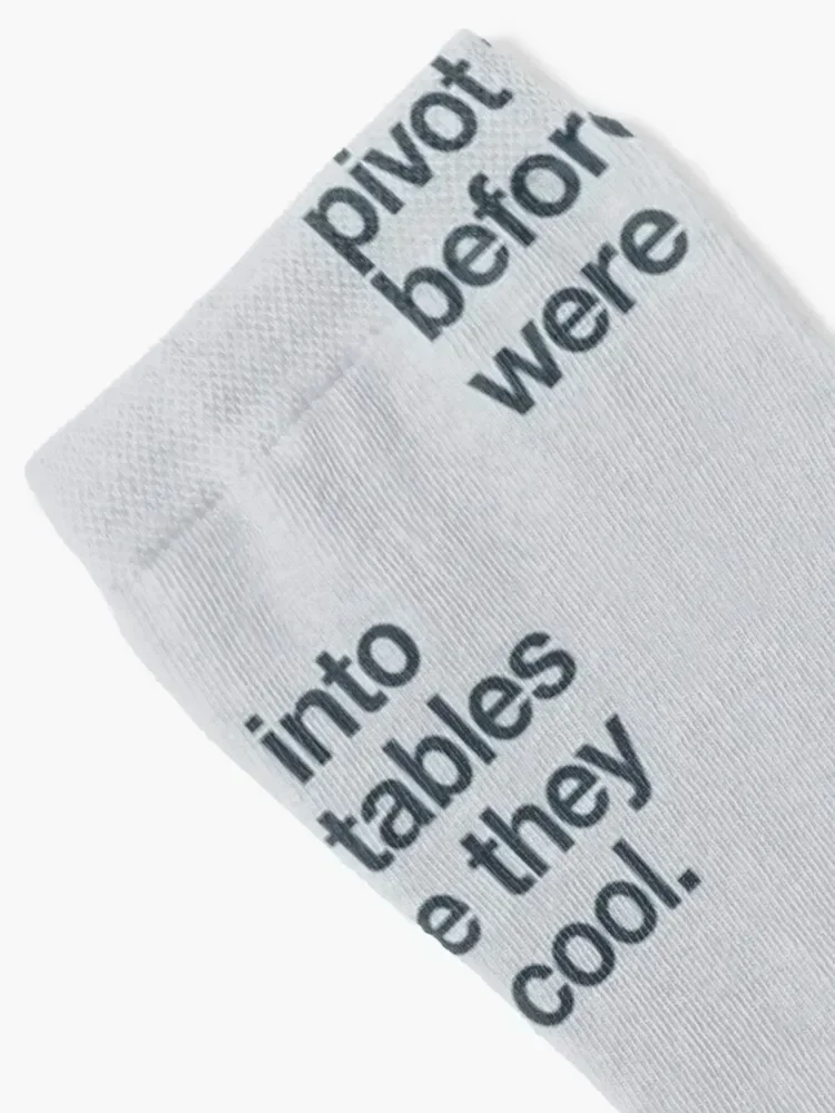 I was into pivot tables before they were cool Socks colored halloween christmas gift Run Boy Socks Women's