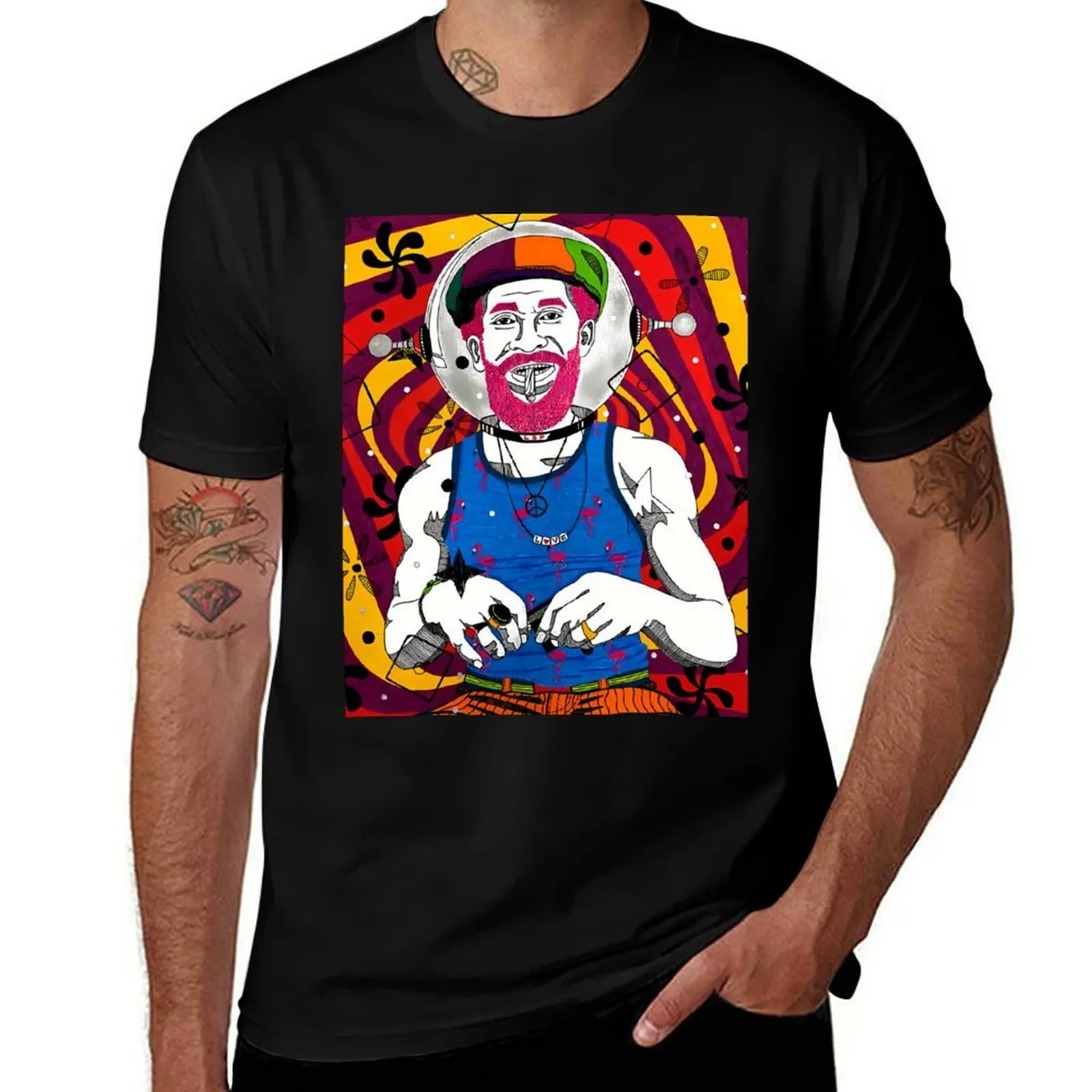 

shirts tshirt Scratch Astronaut T-Shirt mens shirts graphic cotton Lee t man Perry 100% t cotton