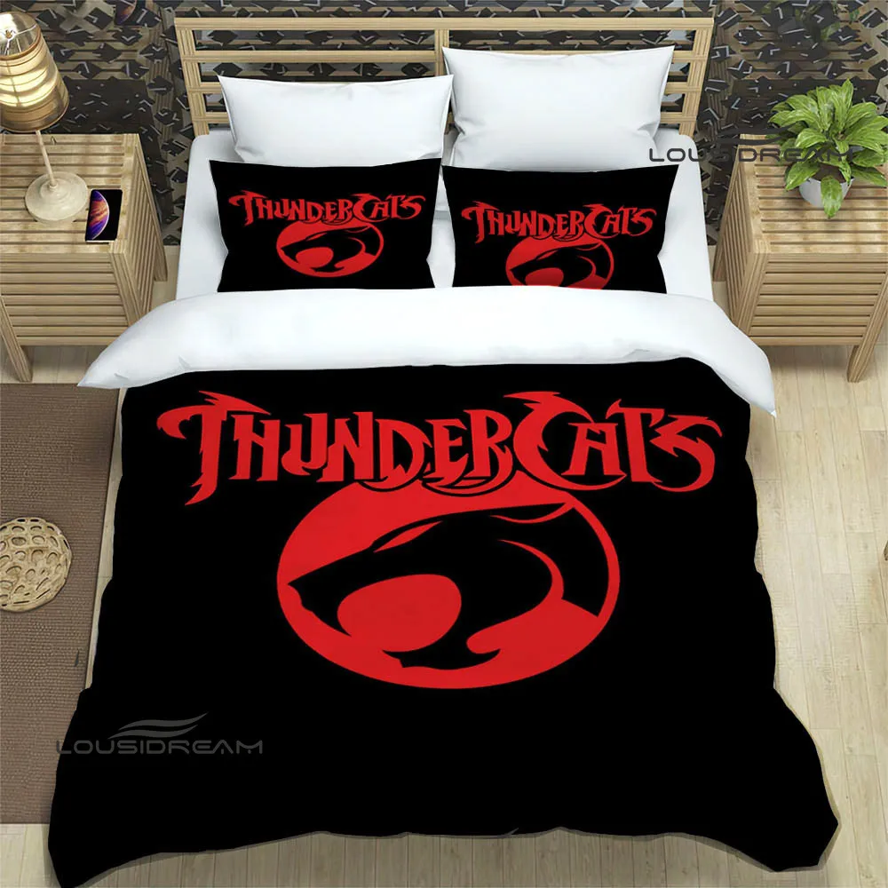 Imagem -02 - Thundercats Anime Impresso Conjuntos de Cama Requintado Bed Supplies Capa de Edredão Consolador de Luxo Presente de Aniversário