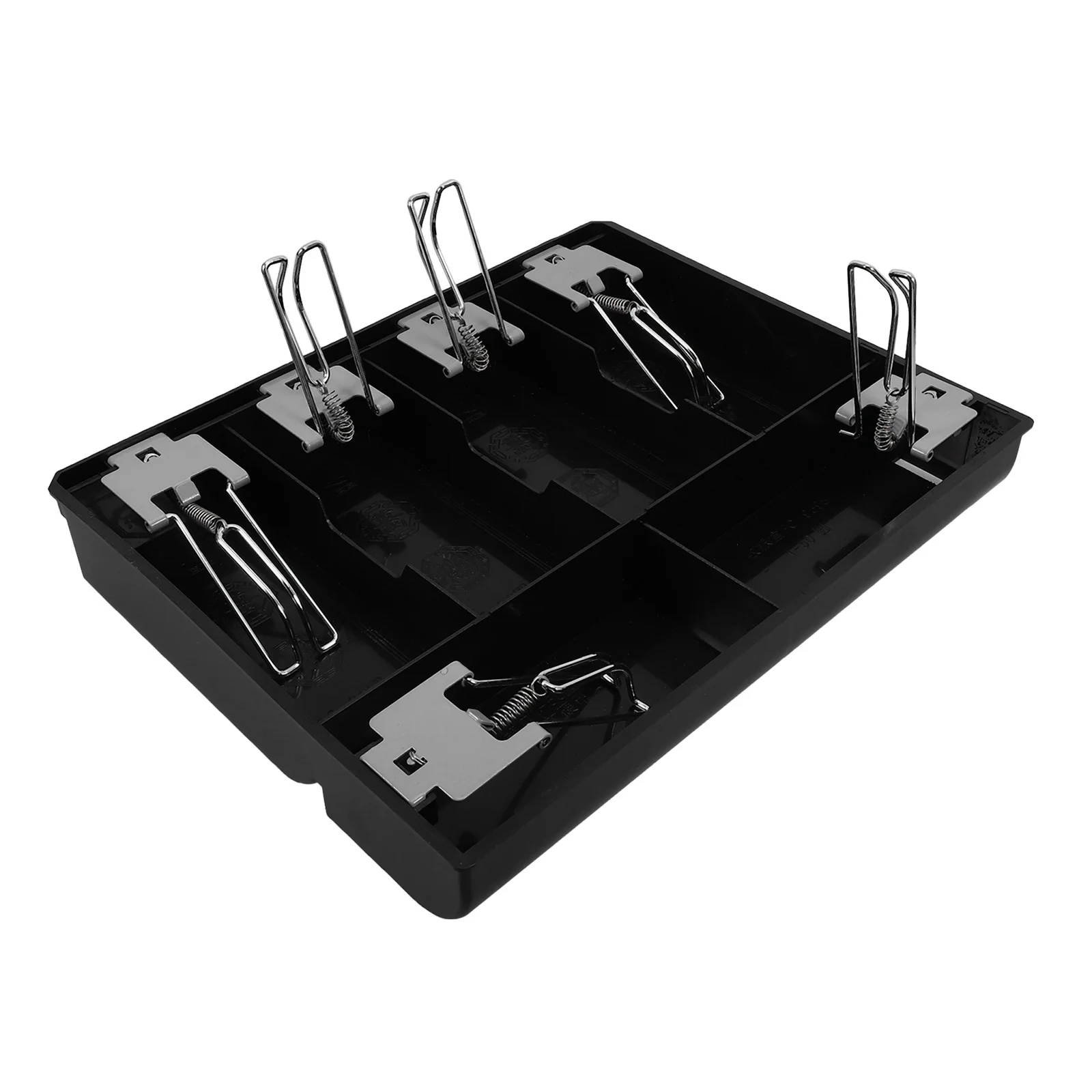 

Six Grid Cash Register Box Plastic Tray Store Insert Drawer Coin Money Organizer Multi Compartments Storage Folder