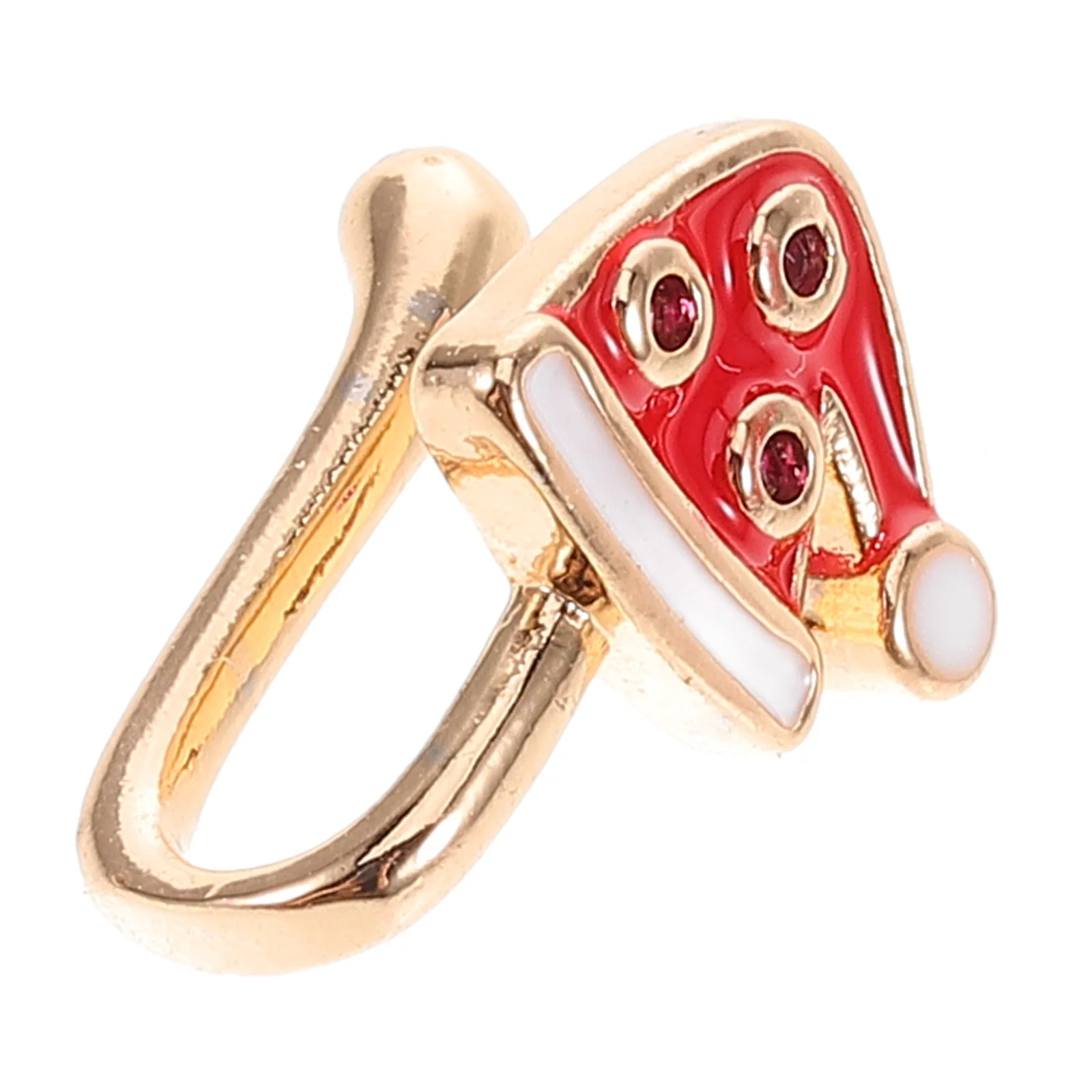 عيد الميلاد تحت عنوان U-شكل الأنف الدائري للنساء غير ثقب كليب على مجوهرات وهمية أنيق المينا تصميم الأزياء بيان التبعي