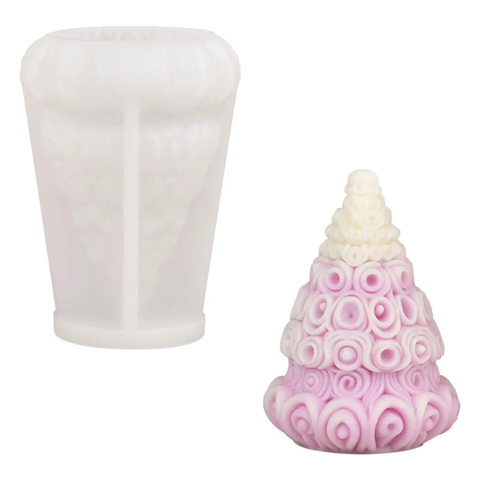 Christmas Silicone Model Resin Model Polymer Clay Crafts DIY Handmade Candle Model Candle Soap Making for Desk Wedding Decor