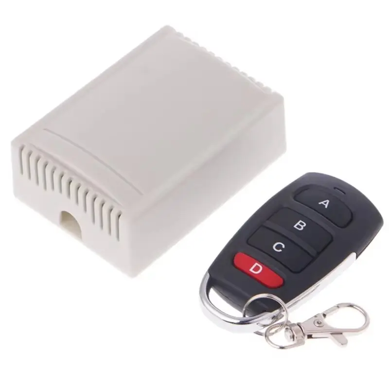 B76B DC24V Wireless Remote Control Relay 433MHz 4CH Receiver Transmitter for Electric Doors Access Control
