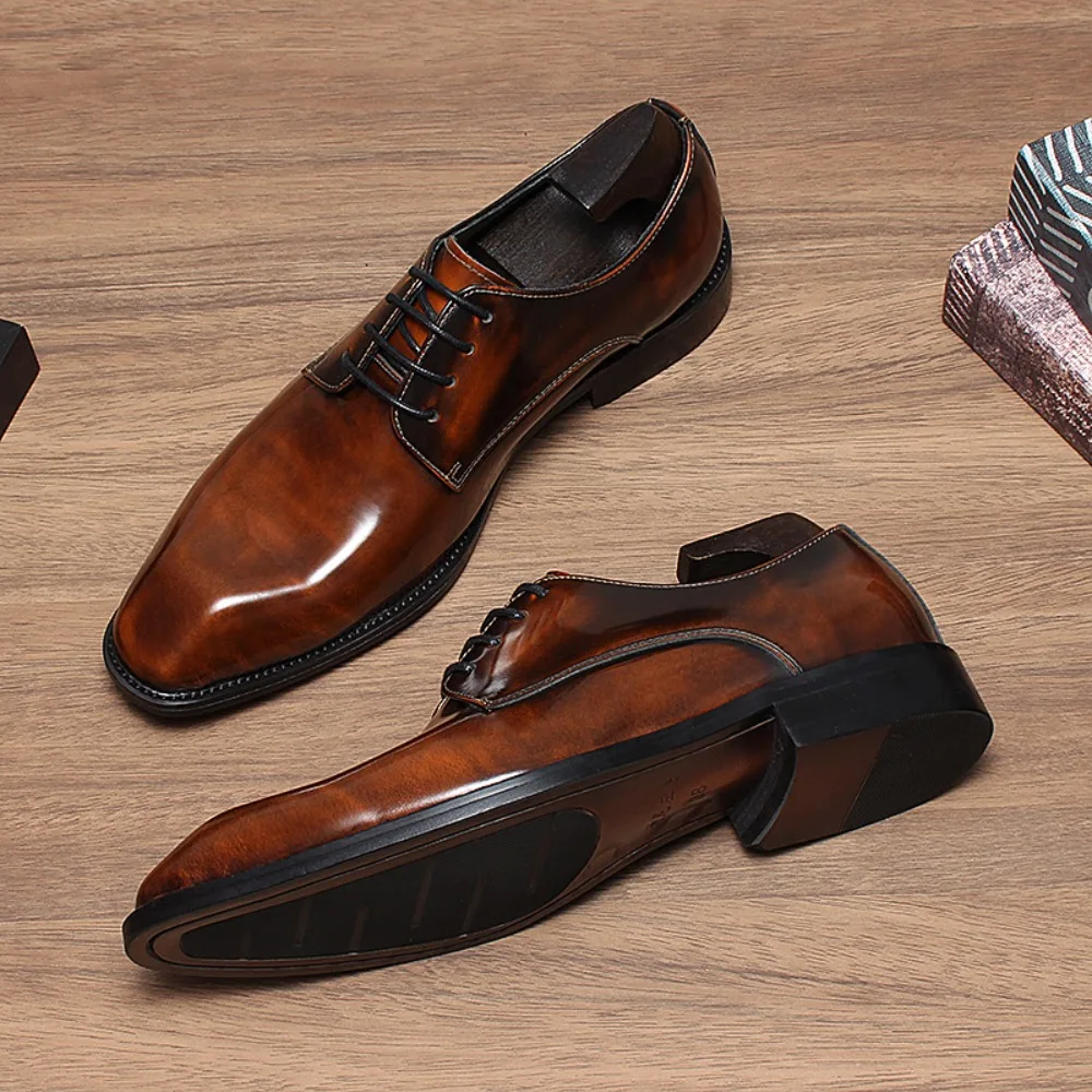 2026 New Fashionable Versatile Men Shoes Heightening Shoes Spring British Casual Business Flats Casual Comfortable Shoes