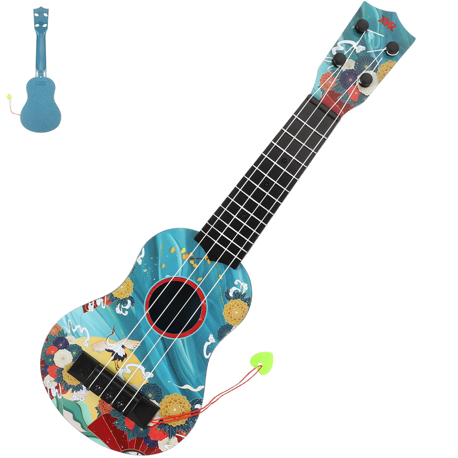 Ukulele dla dzieci na prezent Model zabawka dla malucha początkująca gitara dla dzieci wczesna edukacja zabawki symulacyjne zabawka