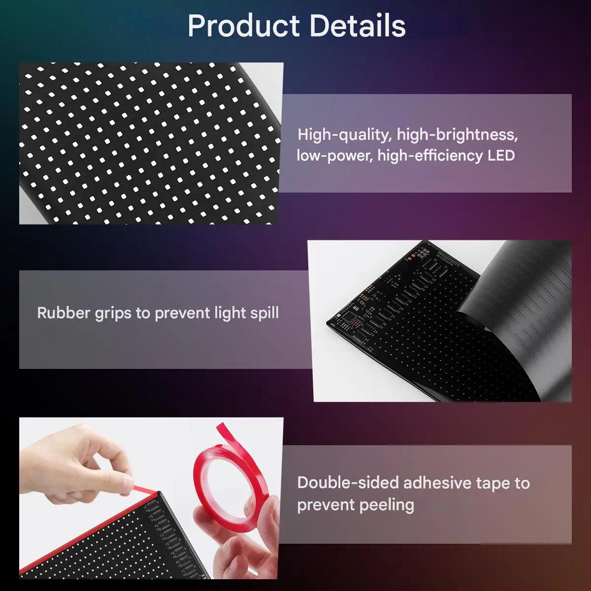 LED لتقوم بها بنفسك مصفوفة بكسل لوحة ضوء USB مخصص النص نمط للبرمجة عرض Led عيون لشاحنة التمرير الإعلان 12x59.5cm