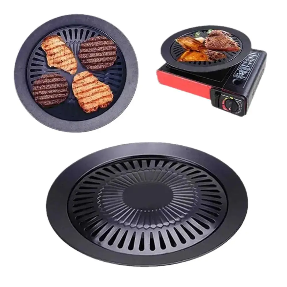 Poêle à Barbecue sans fumée, plaque de cuisinière à gaz antiadhésive domestique, poêle électrique, plateau de cuisson, outils de Barbecue en plein air