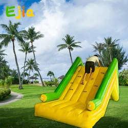 Portable 12/15/16ft Inflatable Water Park Swimming Pool Slide PVC Air Tight Inflatable Mini Water Pool Slide For Sea Lake