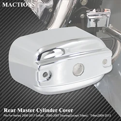 Rear Brake Master Cylinder Cover For Harley Softail Fatboy FLSTF Heritage FLSTC 00-17 Touring Road King FLHR 00-07 Brake Cover