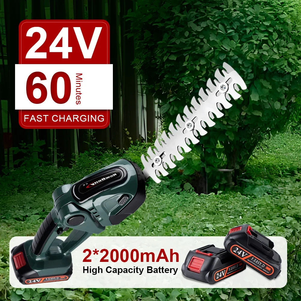 NEWBENY-Tondeuse à Gazon Électrique 2 en 1, Ciseaux pour Arbuste de Jardin Domestique, Outil Électrique pour Makita, Batterie 18V