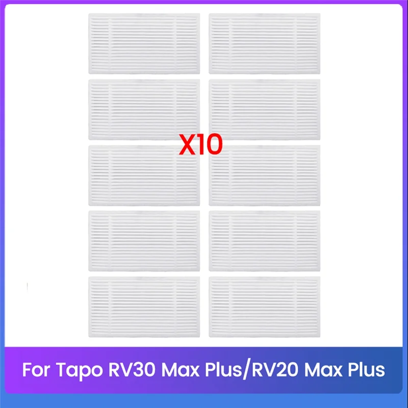 AT02-Für Tapo RV30 Max /RV30 Max Plus /RV20 Max /RV20 Max Plus Roboter Staubsauger Teile Ersatzteile Filter