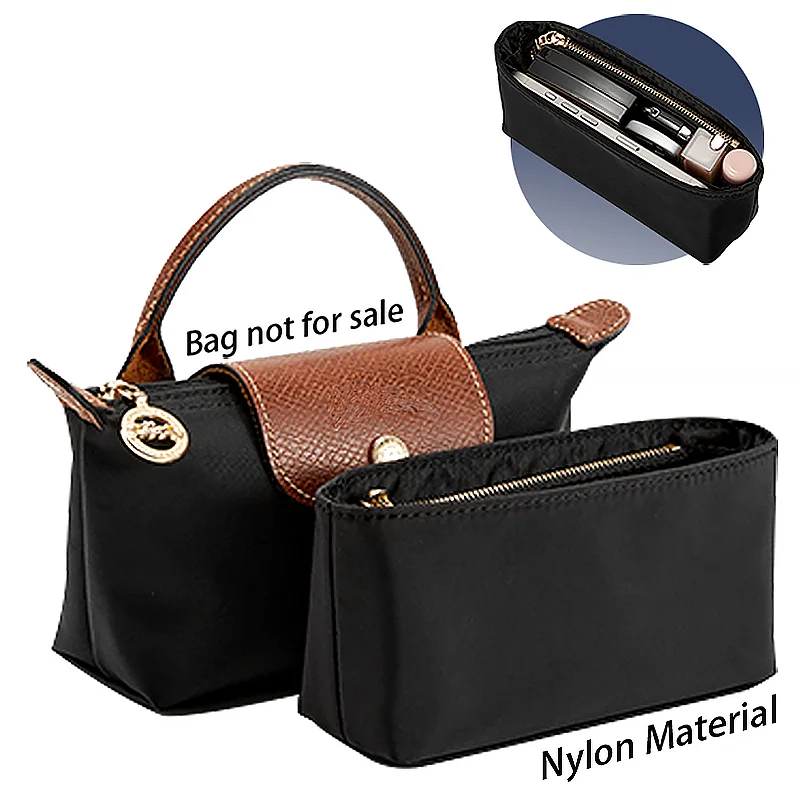 

Bag Organizer Insert For The Longchamp Mini Pouch Handbag Inner Bag Nylon Bag Support Bag Insert Inner Liner Bag Accessories
