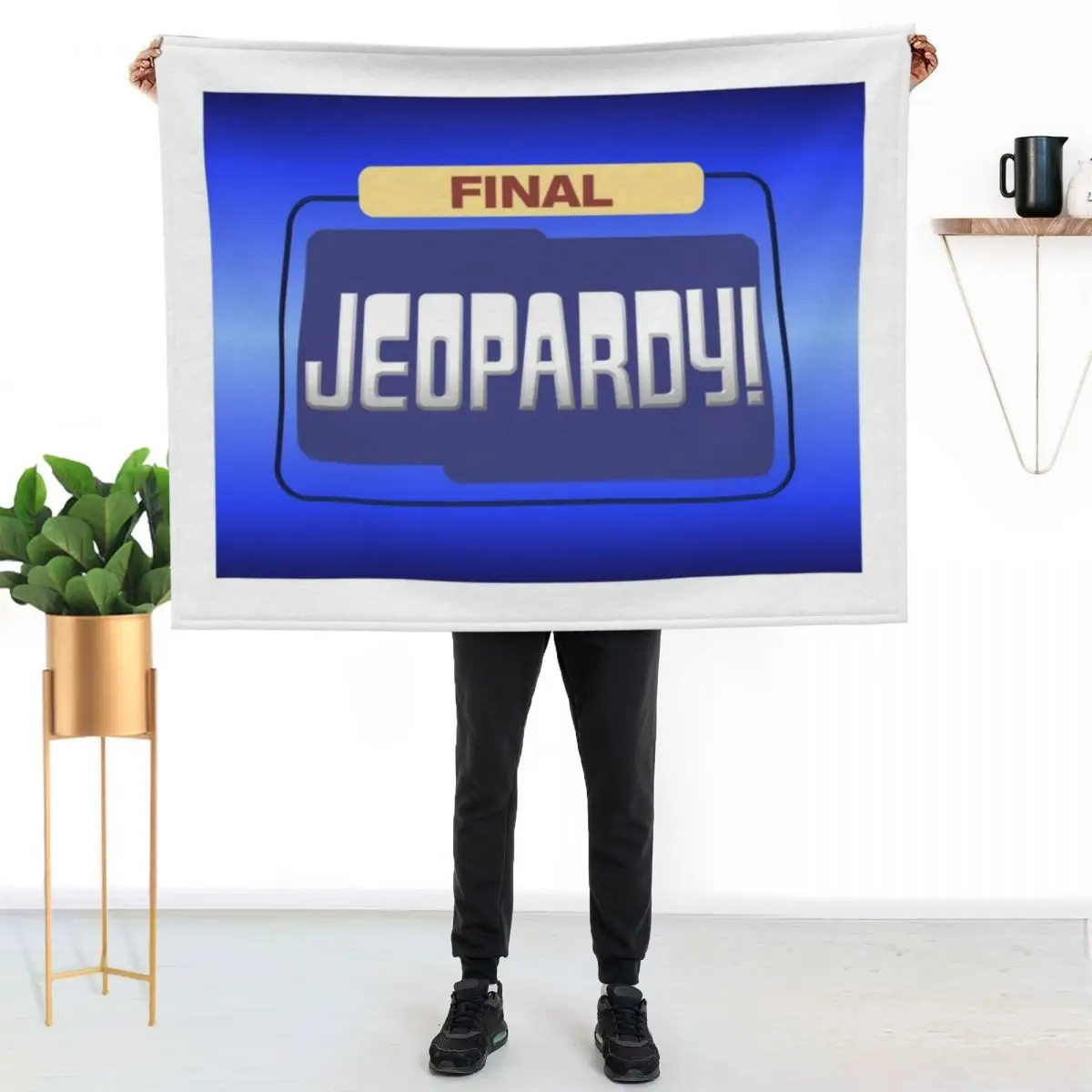 Final Jeopardy Throw Blanket Decorative Throw Kid'S Soft Big valentine gift ideas cosplay anime Winter beds Blankets