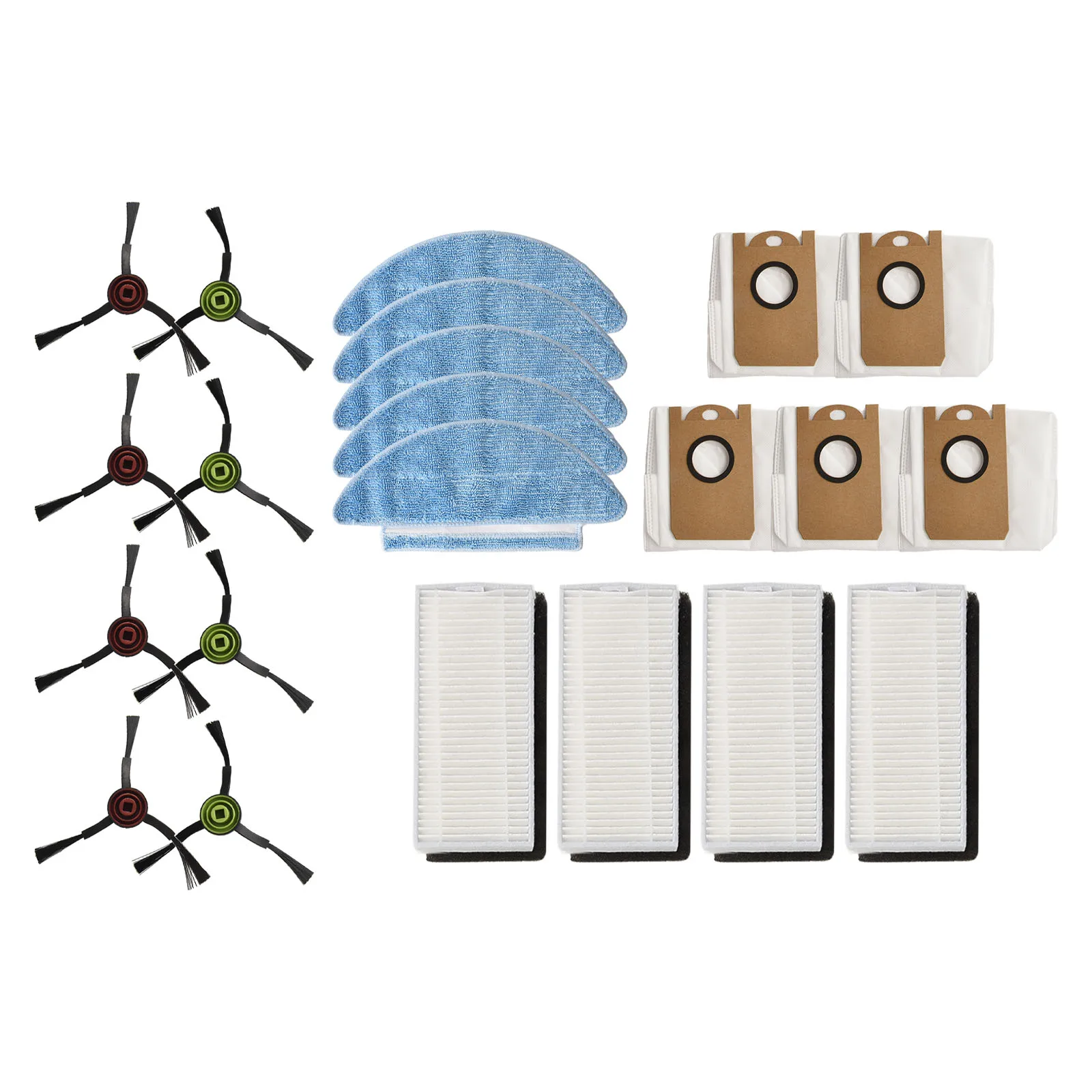 

Filter Mop Cloth Bag Side Brush Kit For Medion X20 SW+ / MD 11415, For Medion For X21 SW+ / MD 11500 Vacuum Cleaner Parts