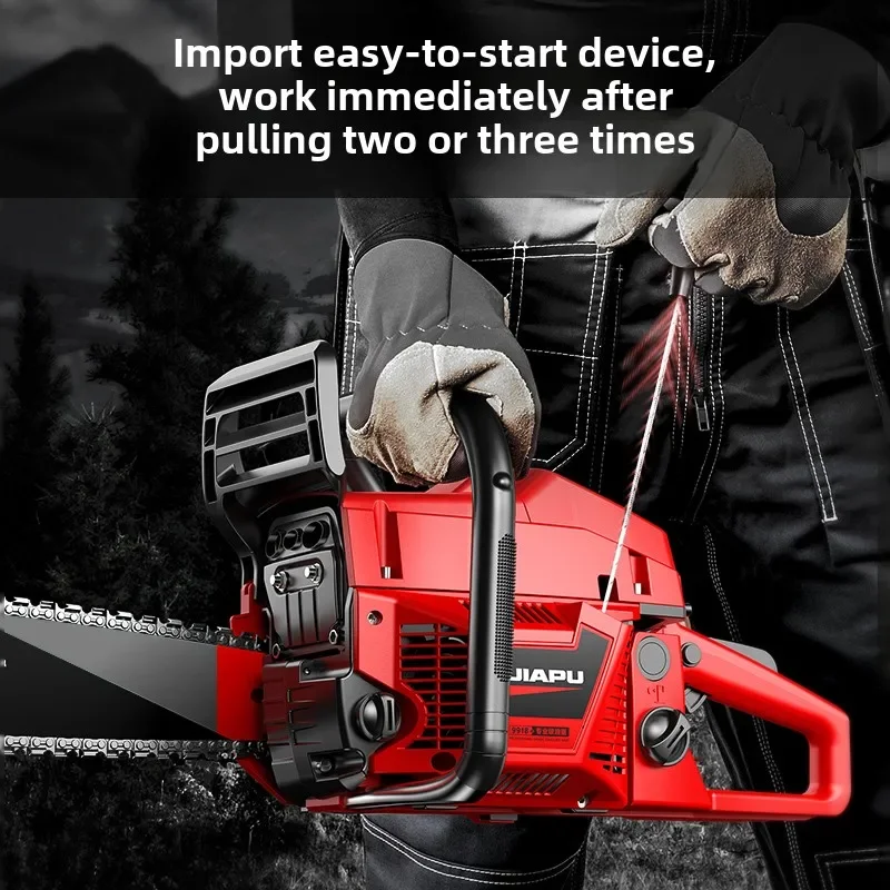 Professional German Imported Gasoline Chainsaw with High Power Chain for Wood Cutting in Home Use