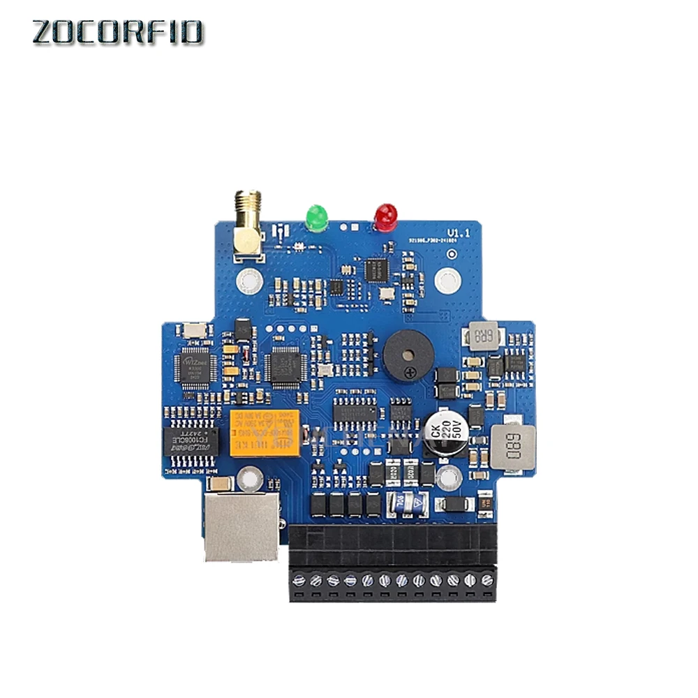 860-926mHz UHF RFID Reader Wg26/34 RS485 TCP/IP port module RFID UHF reader Win/Android SDK Relay for Access Control