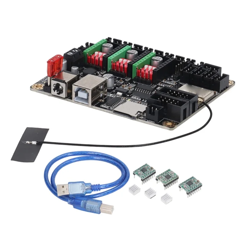 レーザー彫刻機メインボード 32 ビットメインボード A4988 ステップモーター付き Makerbase MKS DLC32 V2.1 12-24VDC