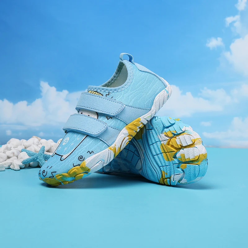 New Kids Water Shoes Quick Dry Aqua Shoes Boys Girls Non-Slip Beach Swimming Wading Sneakers Toddler Barefoot Outdoor Sports