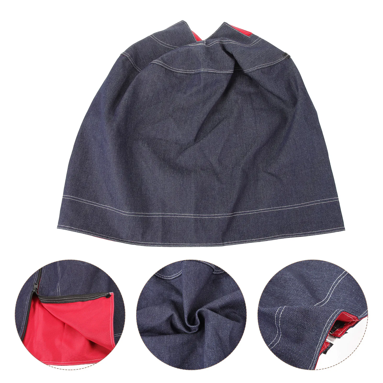 

Birdcage Cover Double Layer Red Lining Denim 33cm Diameter Protection Parrot Accessories Pet Cage Cover Bird Cage Protector