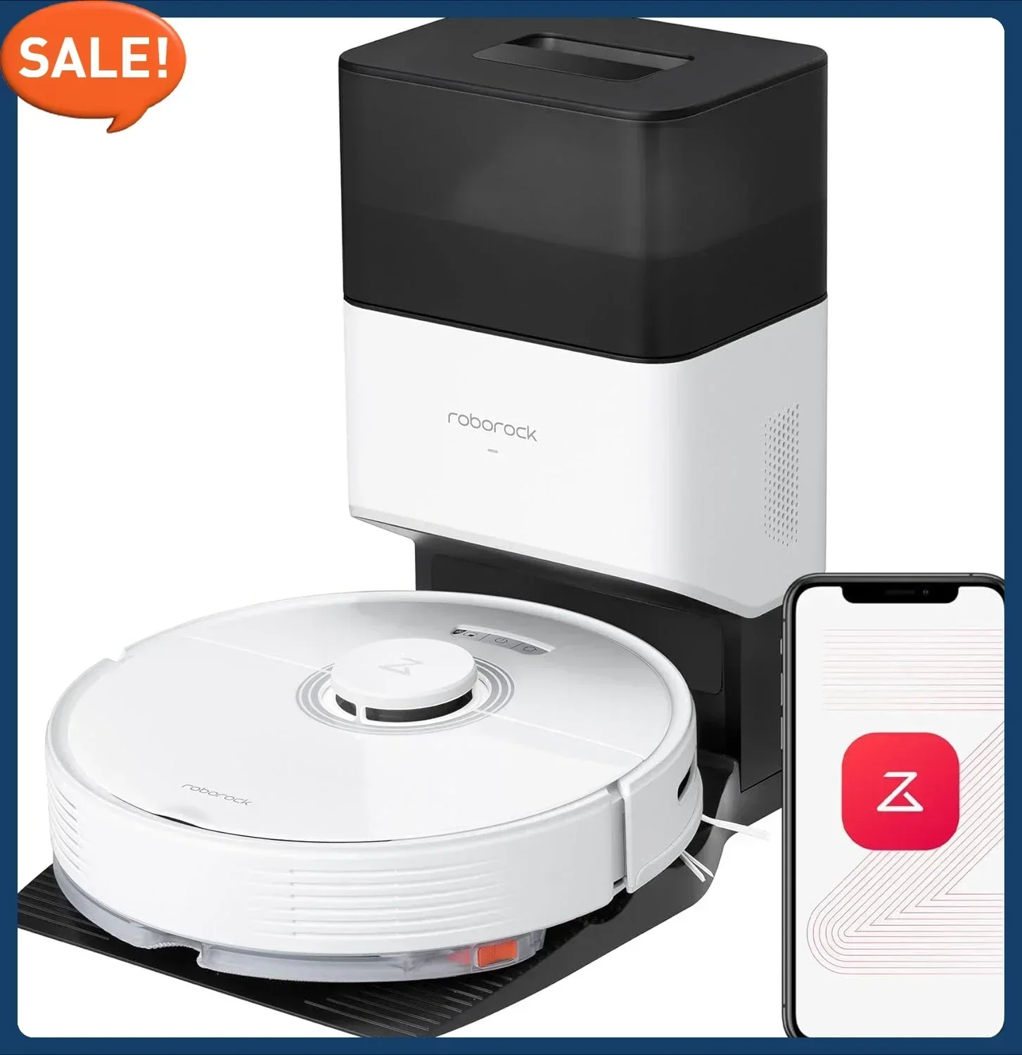 

Hot salesQ7 Max+ Robot Vacuum and Mop, Self-Emptying up to 7 Weeks,4200Pa Suction, 30-Level Adjustable Water Flow, APP & Voice C