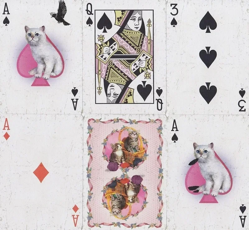 Ellusionist Madison Kittens Katten Speelkaarten Gaffel Gemarkeerd Deck Uspcc Pokerkaartspellen Kaart Magische Goochelaars Prop Accessoire