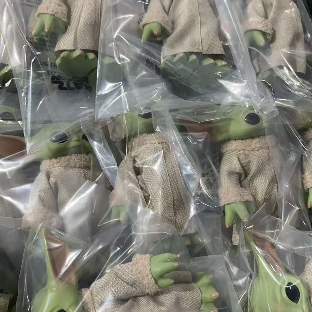 30CM 20cm 17CM Yoda Baby Action Figure Star Wars Kawaii Yoda Plush Doll Real clothes Model Toys Cute Doll Room Ornament Gift view 4