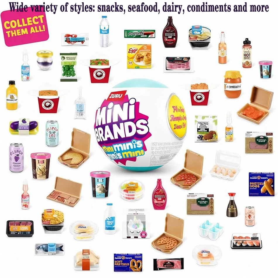 1-6 Stück Mini-Marken-Kapselspielzeug Überraschungsbälle Mini-Schmuckstücke Serie Blindbox Mini-Zubehör Sammlerstücke Vielfältiges Sortiment – Detail 10