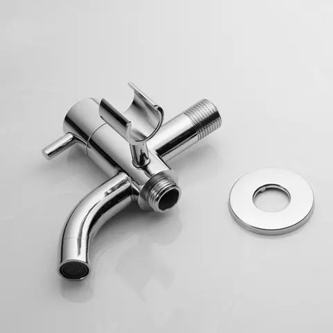 Badrumskran Tillbehör Duschpip Massiv Mässing Krom Badkarsvattenpåfyllning Med Duschfäste Bibcock 12 best sales mässingskran - №12