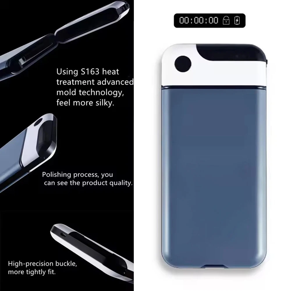 Smart Phone Lock Box Timer Bag Portable Mobile Phone Safe Locking Case Self-Discipline Cell Phones Timed Smartphone Lockbox