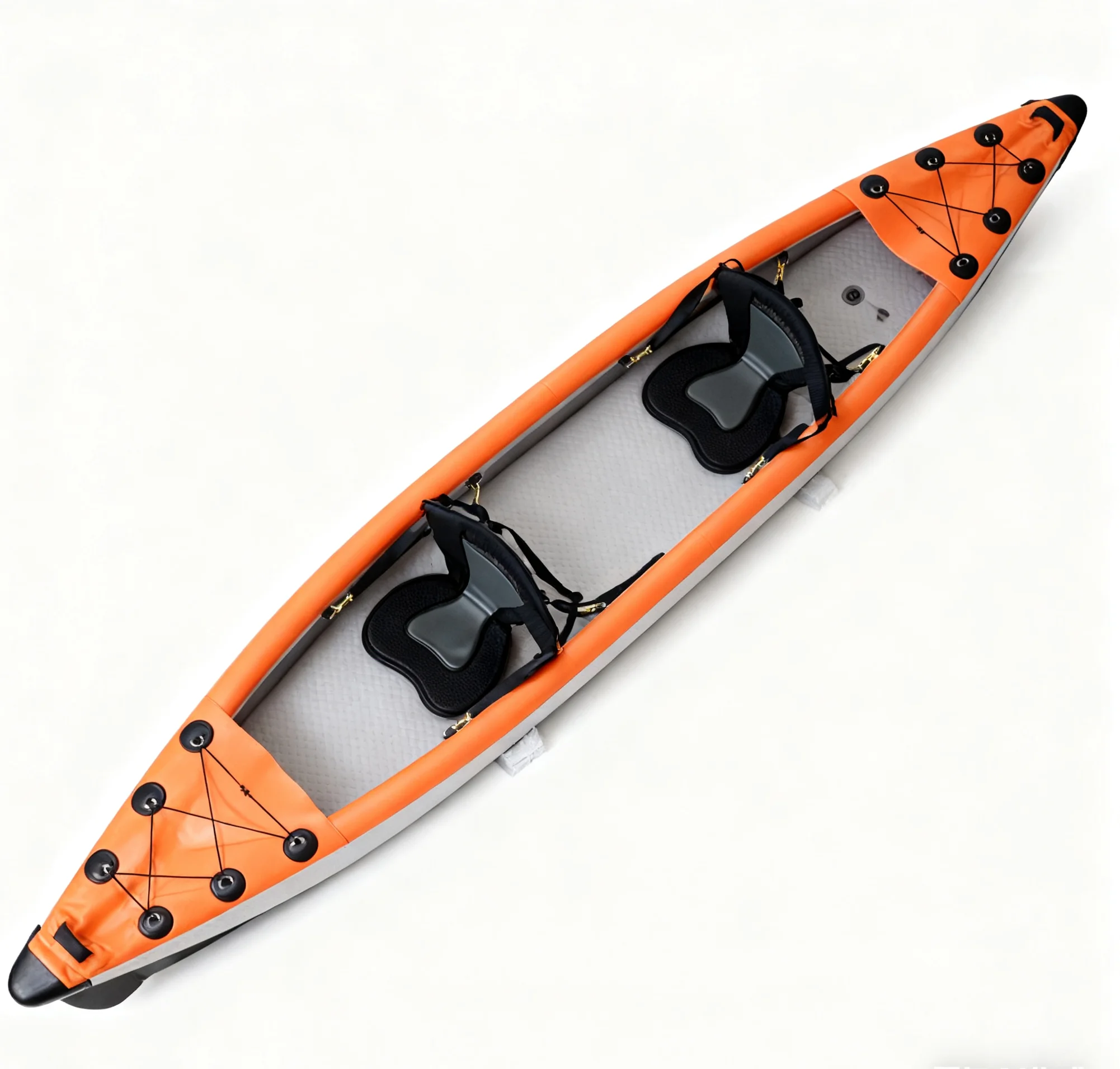 Portable Inflatable Kayak Boat for Two Foldable and Durable for Travel and Waterplay Exploration Fishing Rowing Boat for Sale