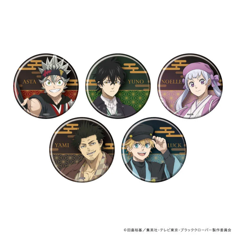 

Japan Goods Black Four-leaf Clover Modern Kimono Ver Exchange Type Badges Peripheral