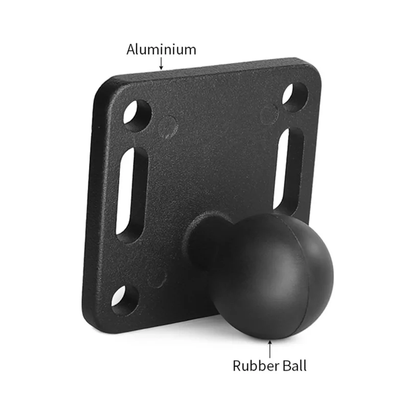 1 Inch 25mm Ball Mount Base with Aluminum Alloy Square Ball Plate Support Compatible with RAM Mount Double Socket Arm