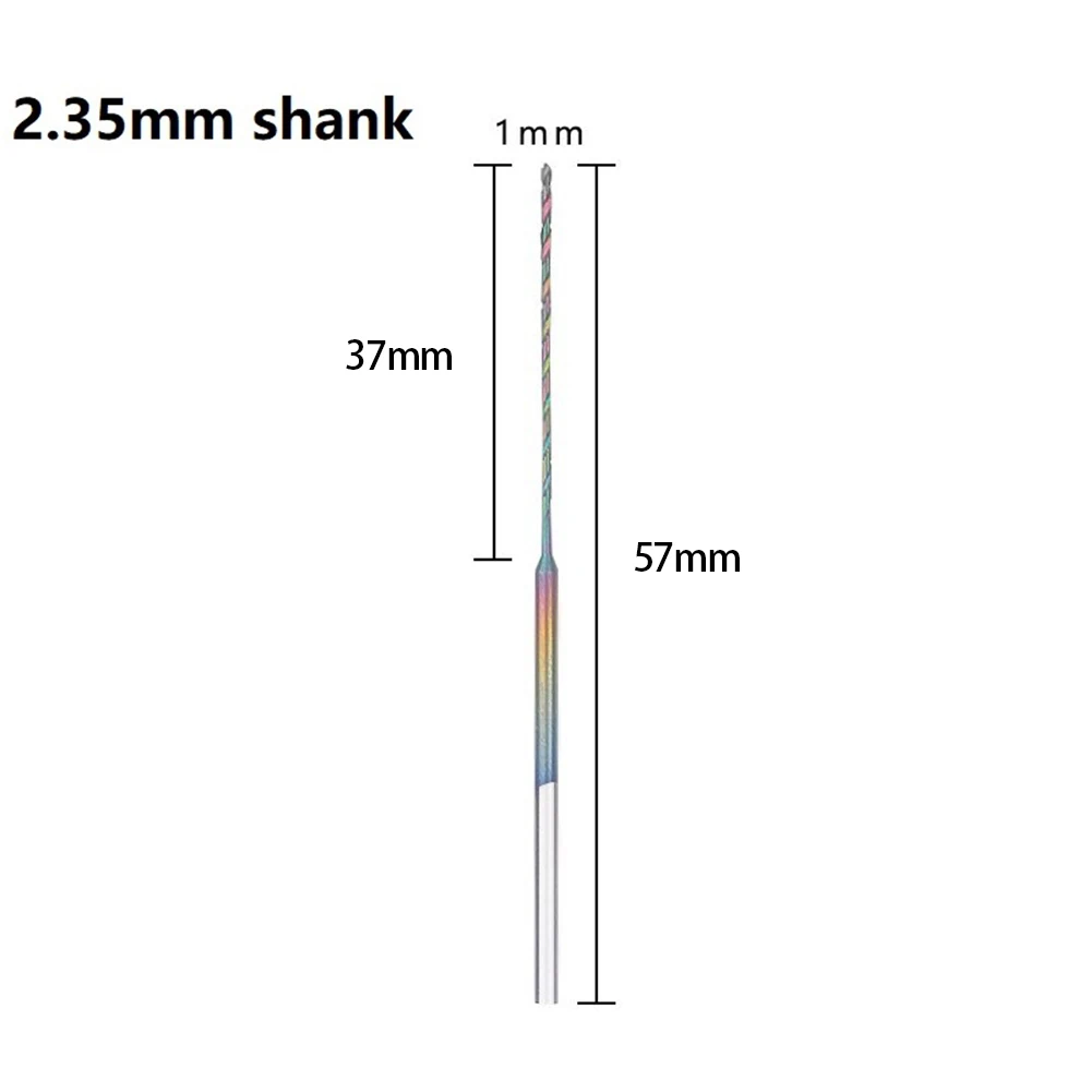 전동 공구 드릴 비트 드릴 헤드, 고속 스틸 니들 펀치, 담금질 드릴 비트, 2.35mm, 57mm 앰버, 1PC