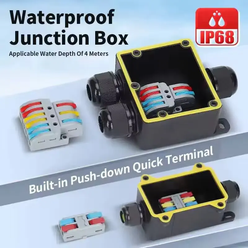 

Outdoor Waterproof IP68 Box Copper Wire Splitting Connector Streetlight Rainproof Buried Submersible Terminal Wire