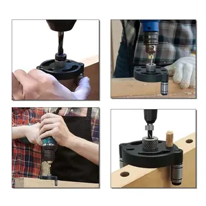 Phản hồi túi mộc, 6/8/10 mm, tự động hóa, mẫu Cavilha dọc, Hướng dẫn khoan địa phương, khoan lỗ, dụng cụ mộc 10 Hướng dẫn bán hàng chính Hole Madeira - №2