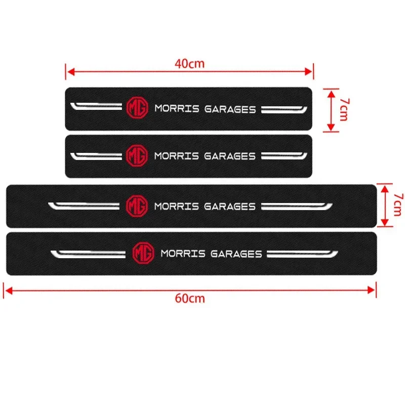 MG ZS ZST HS MG3 MG4 EV MG5 MG6 MG7 GT GS Carbon Fiber Sill Protector Trunk Edge Bumper Guard Sticker