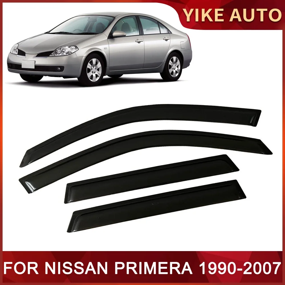 Window Visor for NISSAN PRIMERA P10 P11 P12 1990-2007 Weathershied Door Visor Wind Sun Rain Guards Side Window Wind Deflectors