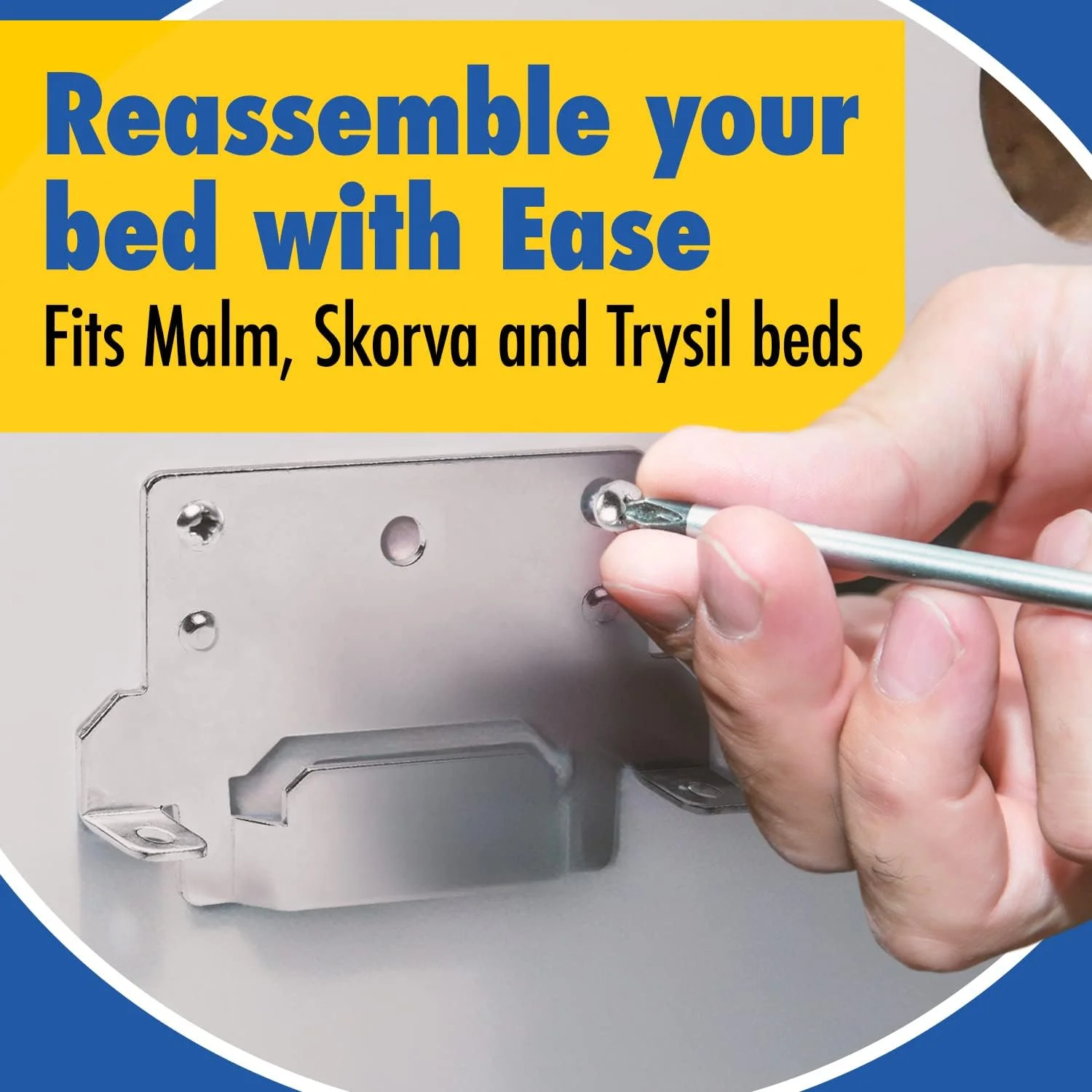 6PCS Camper Montagebeugels Met Montage Schroeven Voor Skorva Trysil Hemnes Malm Brimnes Bed Outdoor Camping Caravan Accessoires