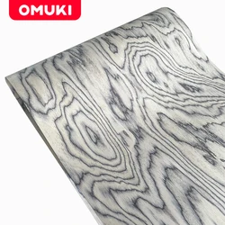 OMUKI Grey landscape painting Wood Venee Sheet Furniture Speakers Car Interior Handmade DIY