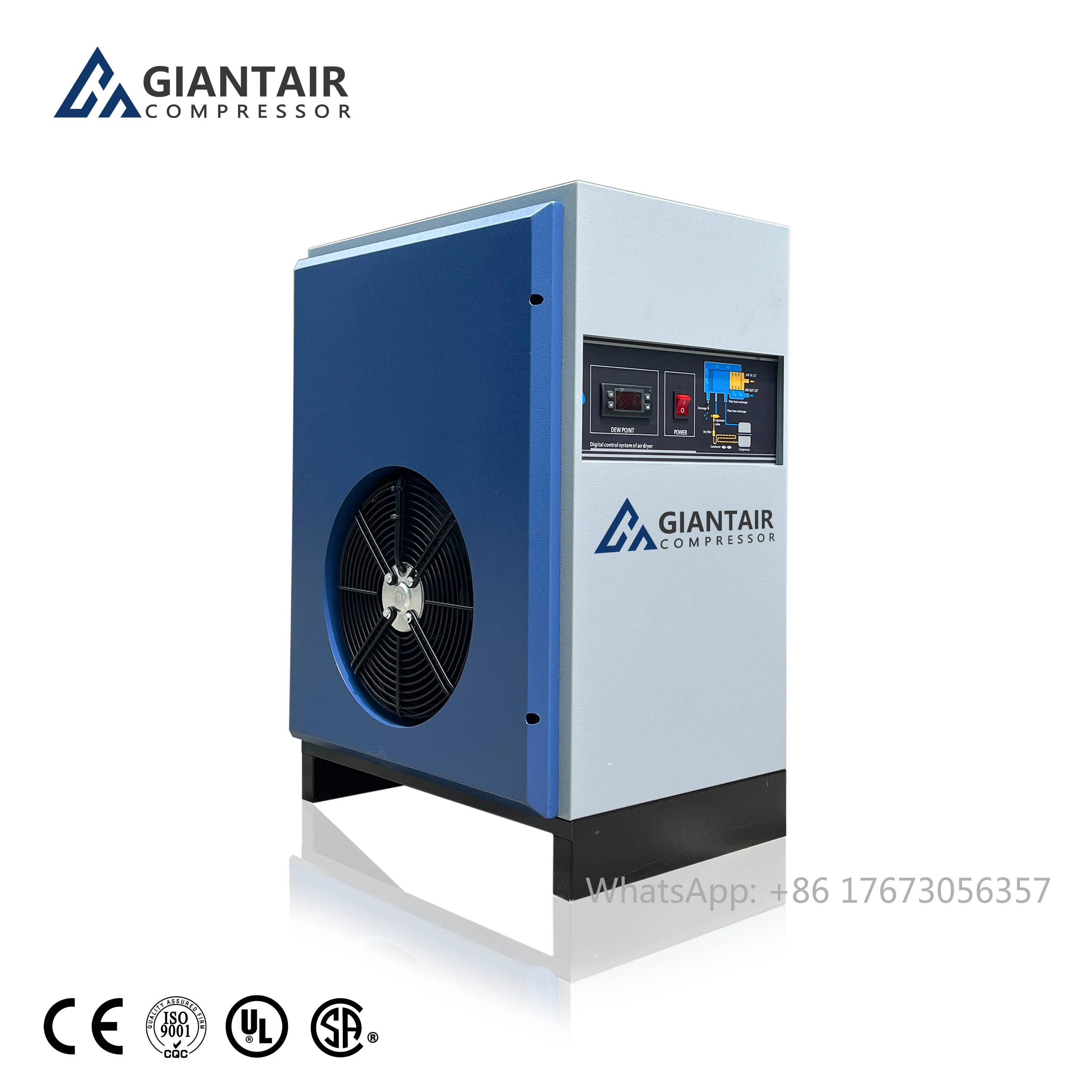 5.5kw 7.5Kw 11Kw 7.5HP-100HP 30 Bar Industrial Air Dryer Oil Free Refrigerated Screw Air Compressor Pneumatic Air Dryer Supplier