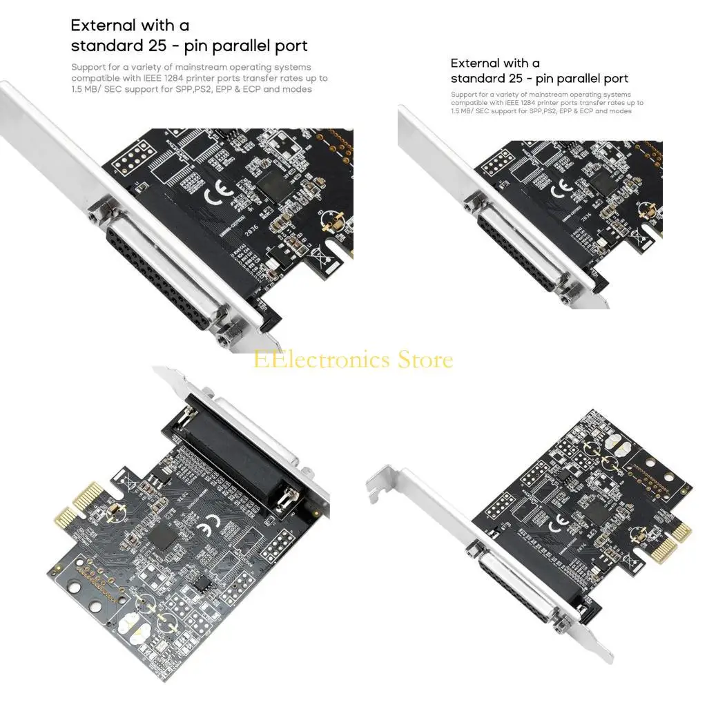 

B03C компьютерный компонент Адаптер AX99100 Чип PCIE PARALLER PORT CARD PCI-E к параллельной портовой карте 25PIN PRINTER CARD