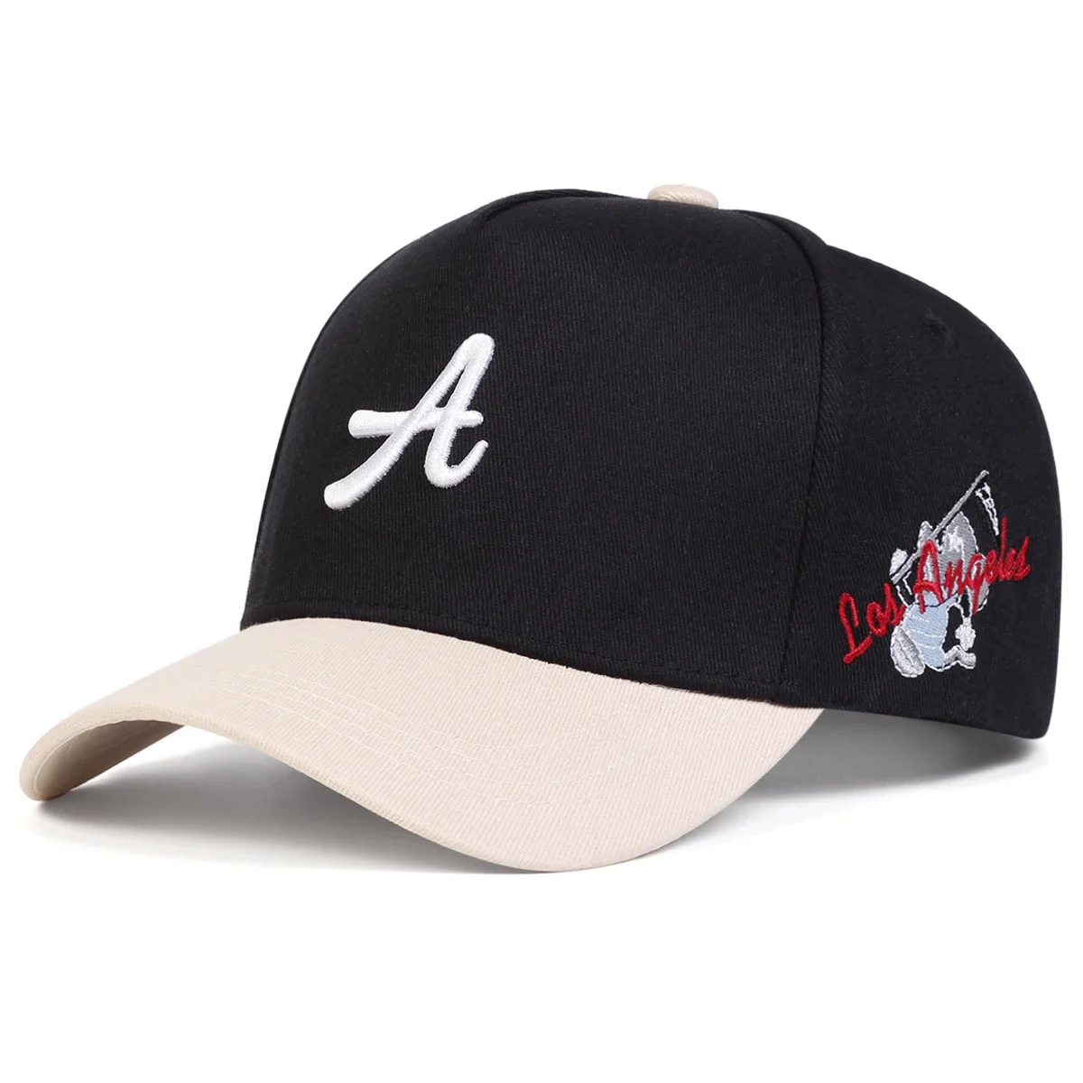للجنسين حرف الجانب لوس أنجلوس التطريز قبعات البيسبول ربيع الخريف في الهواء الطلق قابل للتعديل قبعات عادية واقية من الشمس قبعة قبعة رياضية