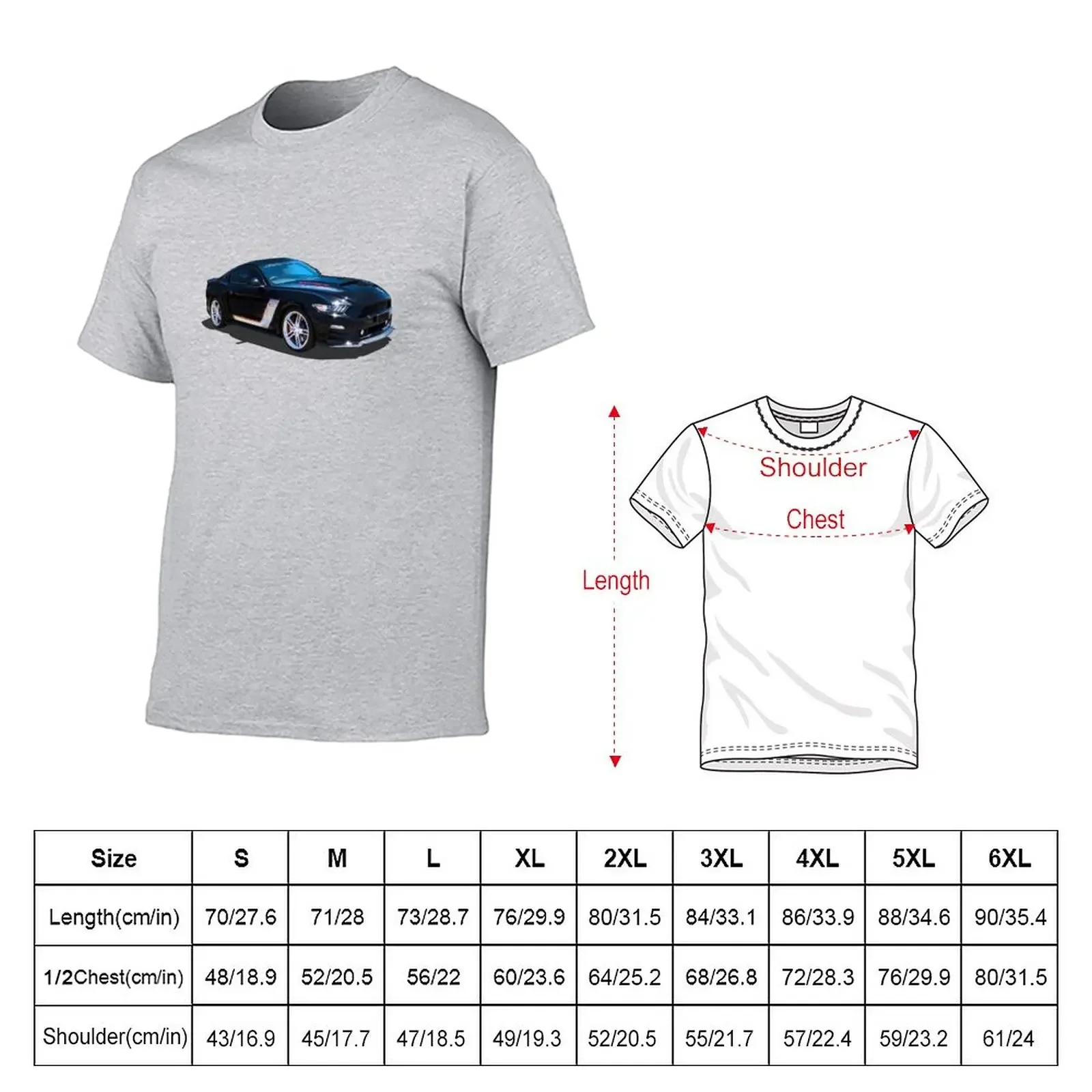 Roush Charged T-Shirt oversizeds Short sleeve tee men clothing