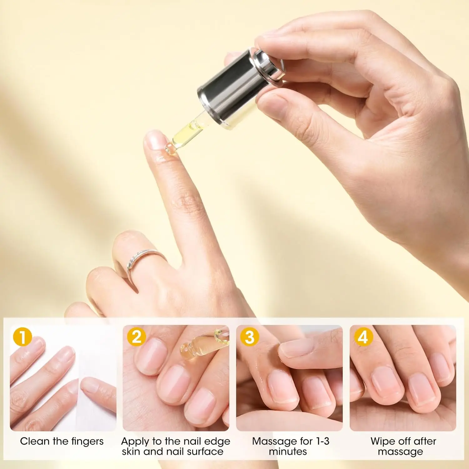 GELLEN 20 مللي زيت بشرة الأظافر الكيراتين الطبيعي العضوي فيتامين E طلاء الأظافر لترطيب مستلزمات تقوية مغذية #4