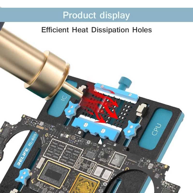 Imagem -04 - Pro Laptop Motherboard Reparação Fixação Precise Clamping Chip Dissipação de Calor Jig Board Titular Relife-rl605