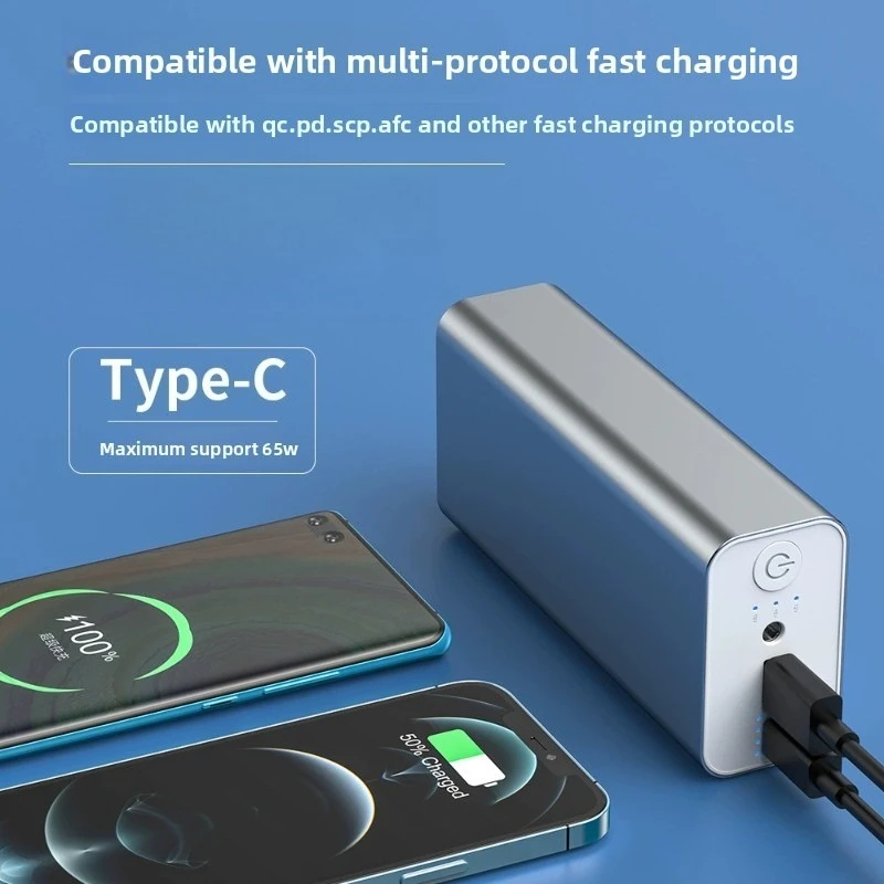 In Stock Long Battery Life 30000mAh 65W Power Bank for IPhone Samsung Xiaomi Lenovo Laptop Three-speed Adjustable Power Bank