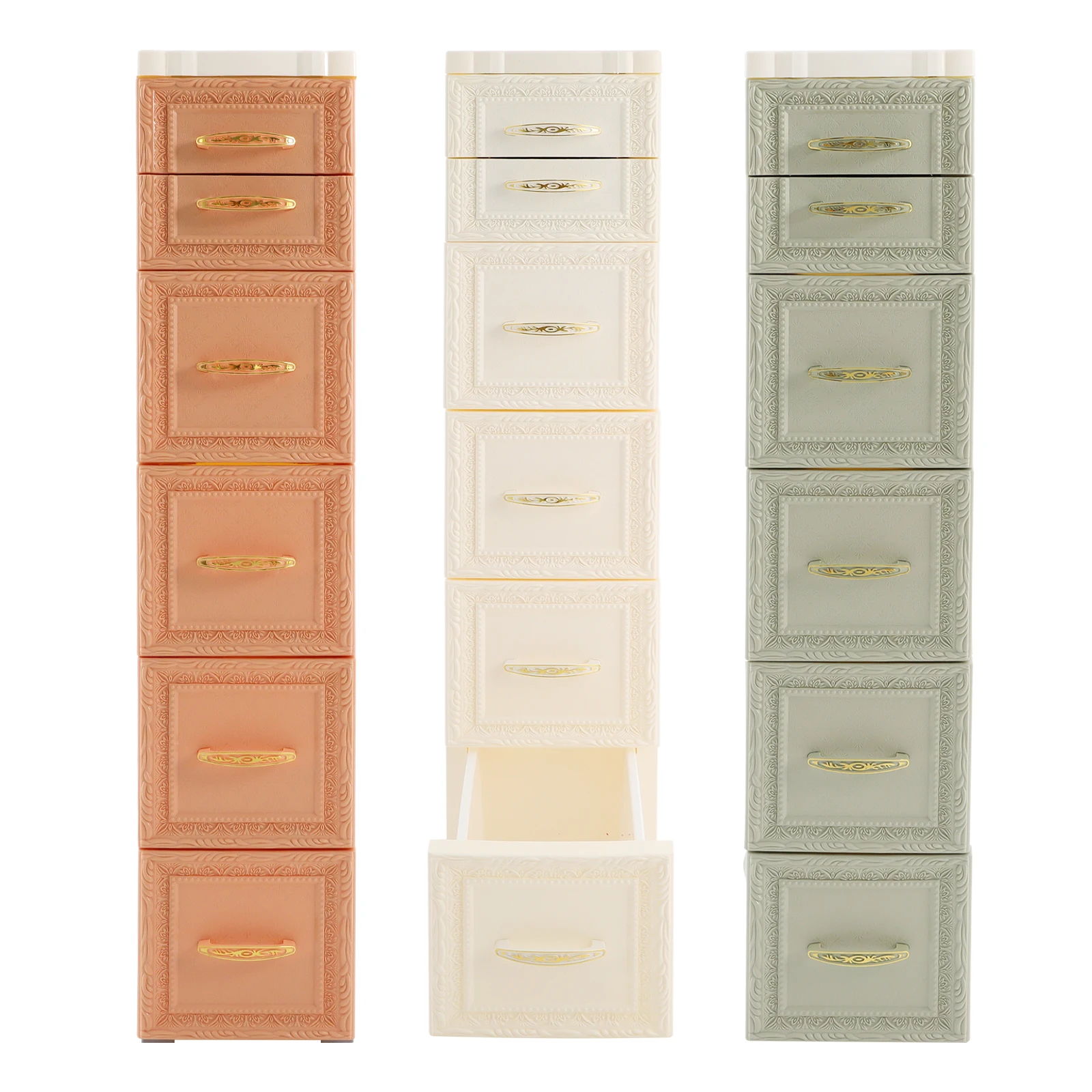 

Slim Storage Organizer Narrow Storage Cabinet With Movable Wheels Slim Bathroom Storage Cabinet 18*32*84cm For A Studio, Bedroom