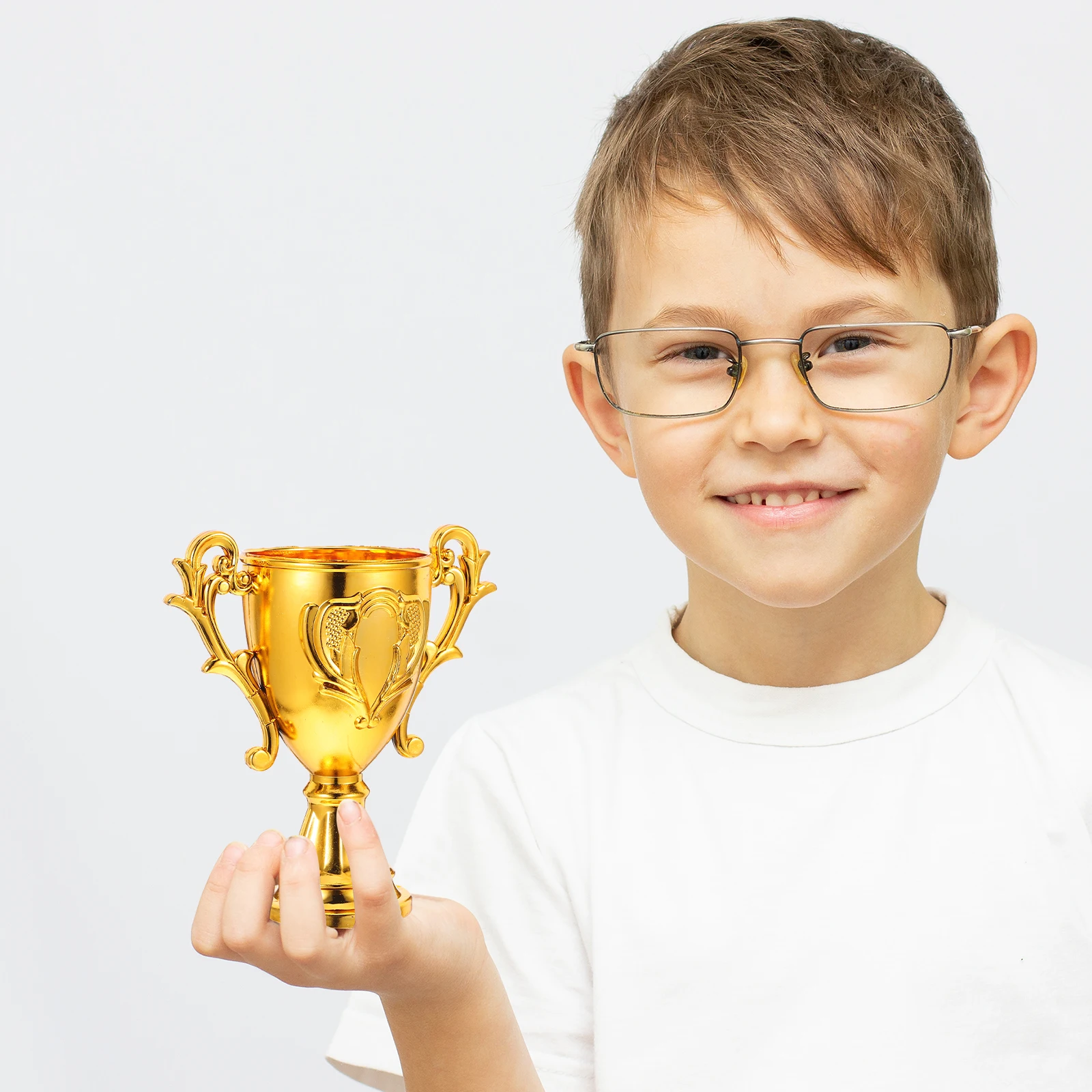 

12 Pcs Storage Box Trophy Child Award Plastic Trophies for Kids Game Party Favors